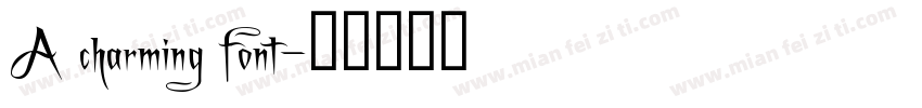 A charming font字体转换